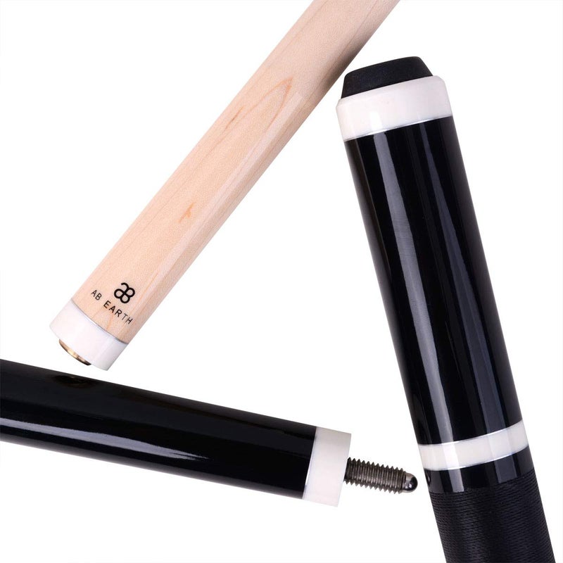 AB Earth Heavy 3-Piece Jump Break Cue 19oz/20oz/21oz/23oz/25oz/28oz (Black, 25oz) - Image 1